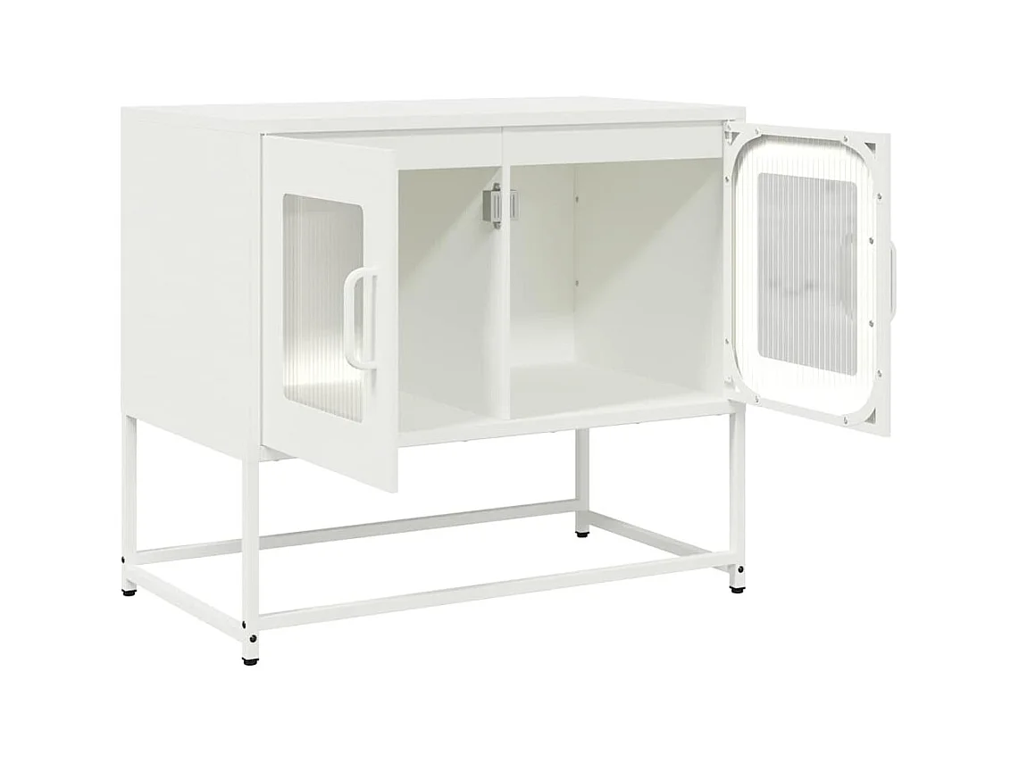Witte tv-kast 68x39x60,5 cm koudgewalst staal