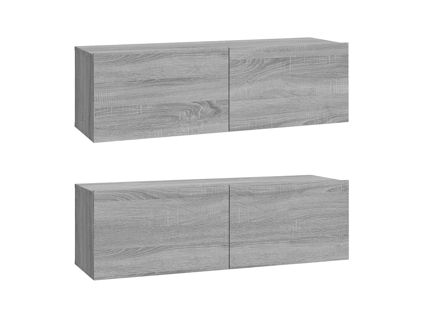 Ensemble de meubles TV 4 pcs Sonoma gris Bois d'ingénierie