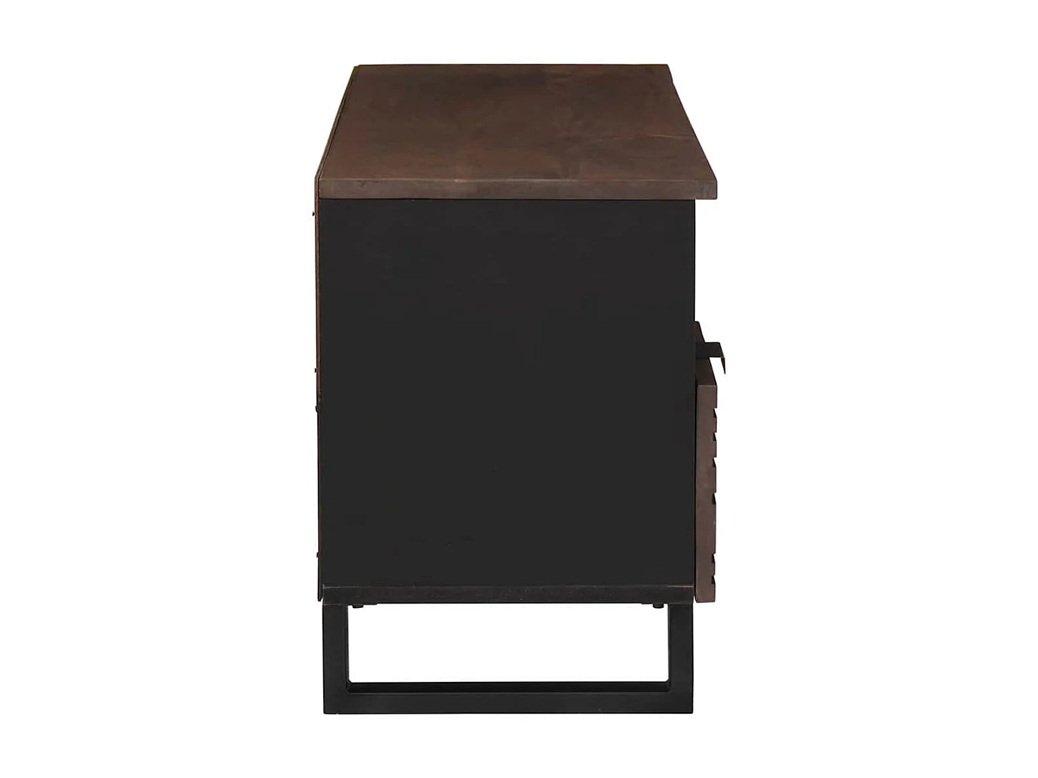 Meuble TV Marron 100 x 33 x 46 cm bois de manguier massif