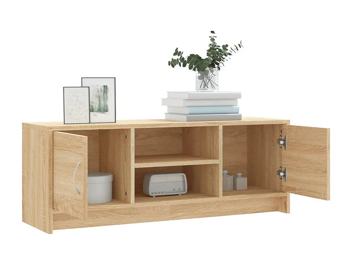 Mobile TV in rovere Sonoma 102x30x37,5 cm in legno ingegnerizzato