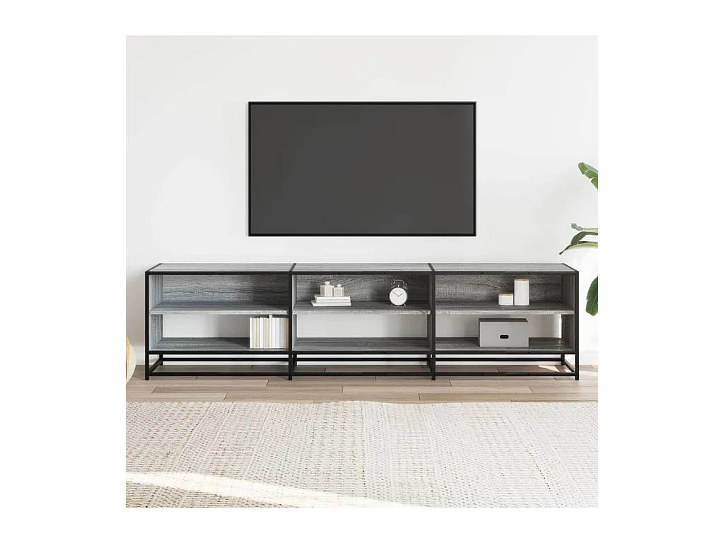 Sonoma TV-meubel grijs 180x40x46 cm bewerkt hout