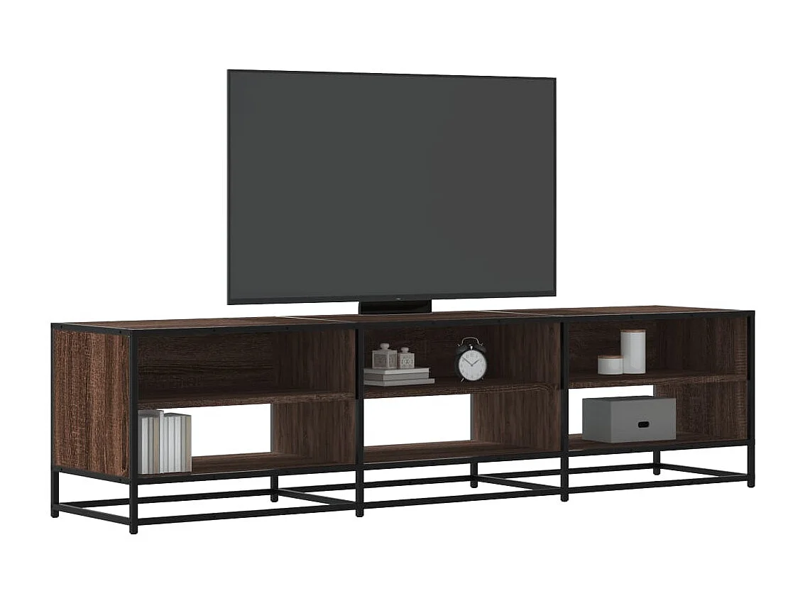 Meuble TV chêne marron 180x40x46 cm bois d'ingénierie