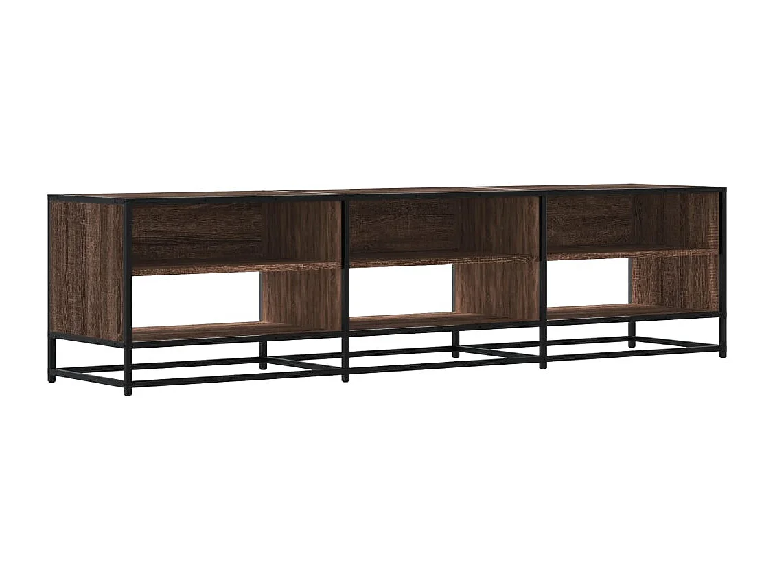 Meuble TV chêne marron 180x40x46 cm bois d'ingénierie