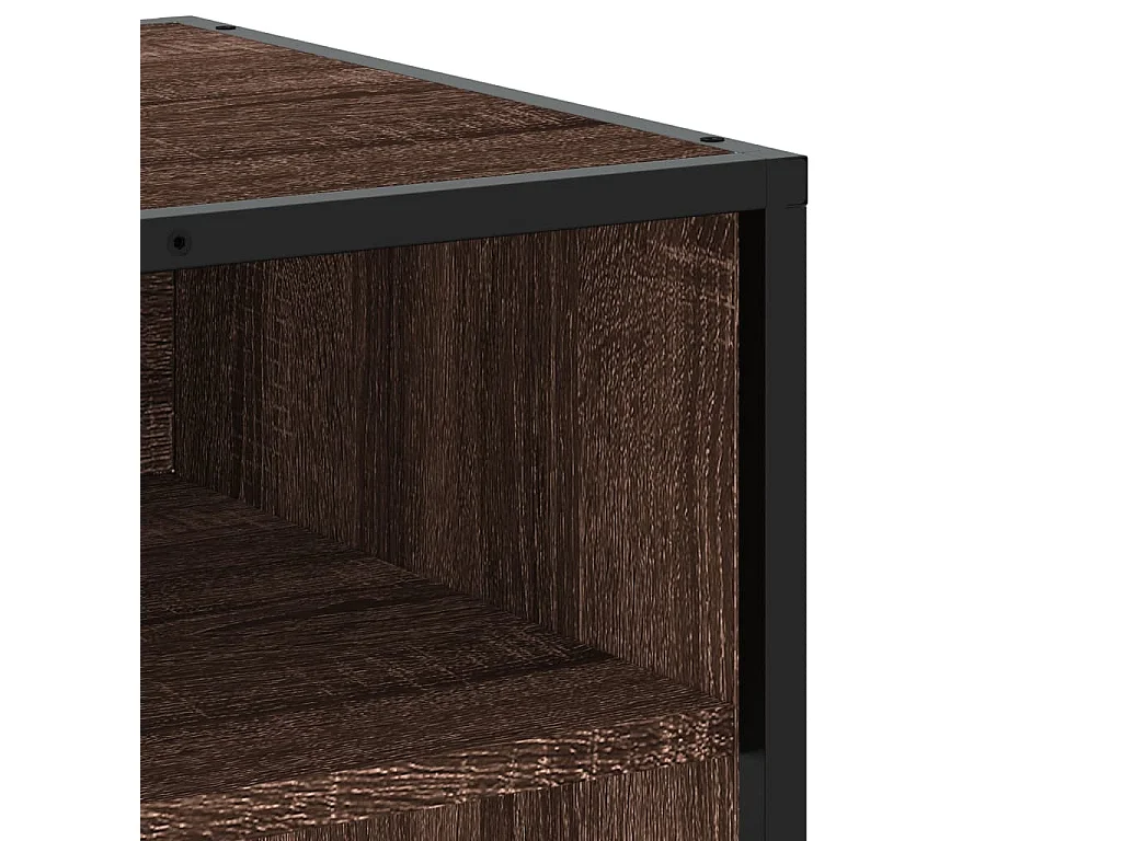 Meuble TV chêne marron 180x40x46 cm bois d'ingénierie