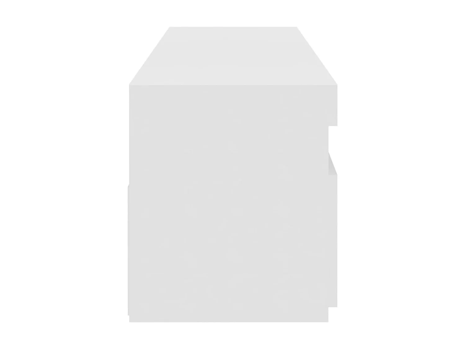 Stück TV-Schränke mit LED-Leuchten Weiß 75x35x40 cm