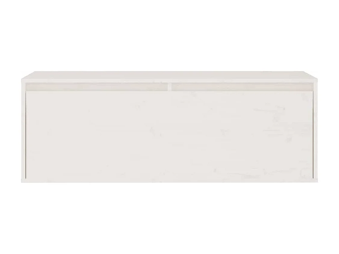 Ensemble de meubles TV 3 pcs blanc bois massif de pin