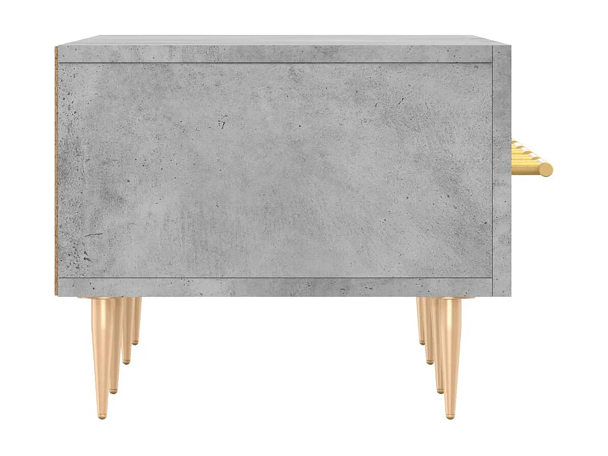 Mueble de TV gris hormigón 150x36x30 cm madera de ingeniería