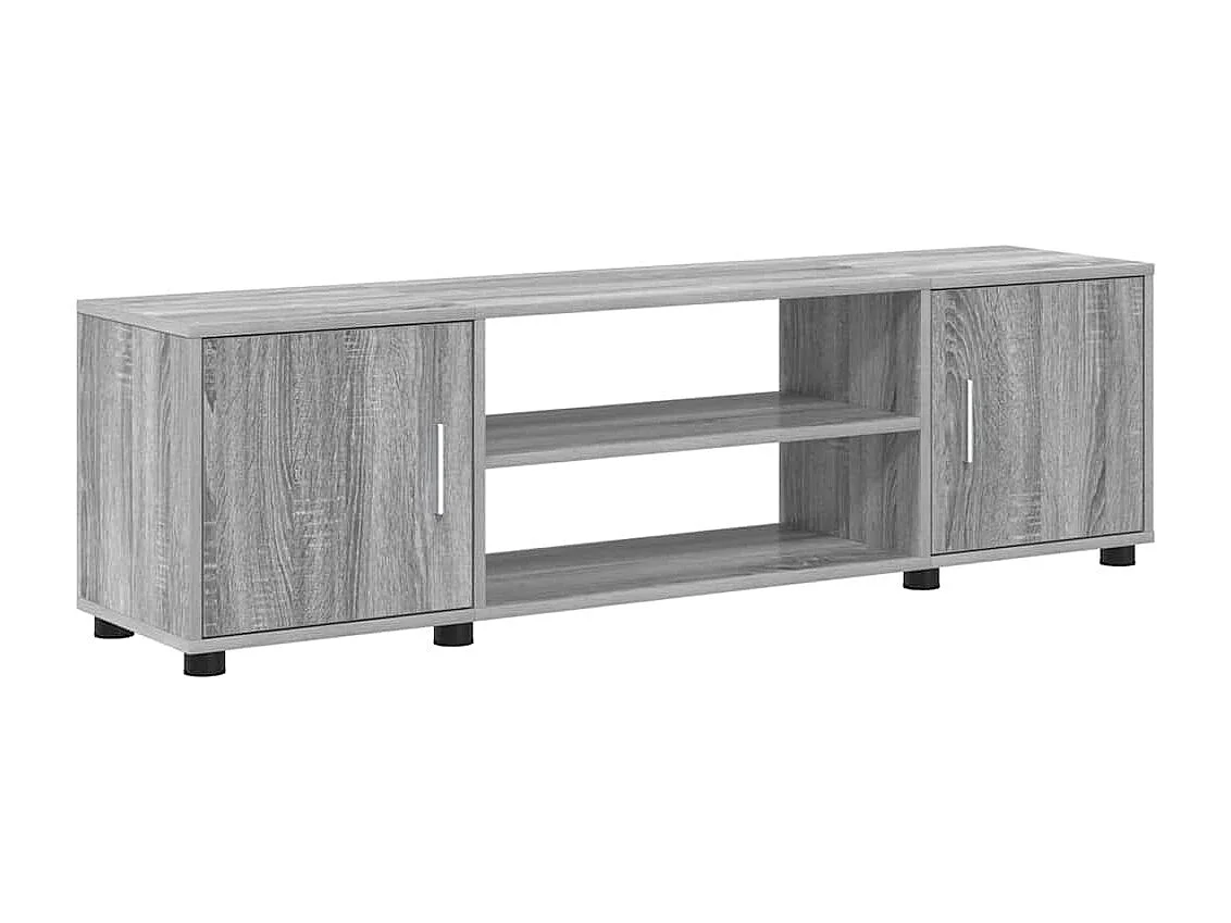 Juego de 4 soportes para TV de pared, 4 piezas, color gris Sonoma