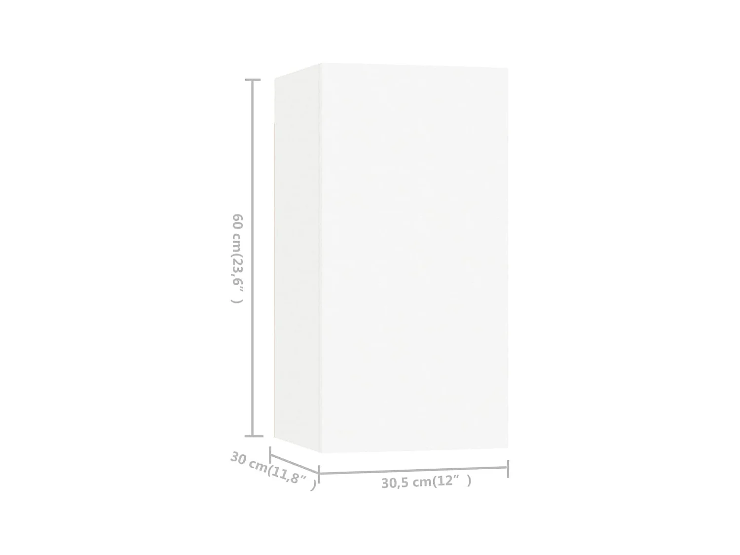 Ensemble de meubles TV 4 pcs Blanc Bois d'ingénierie