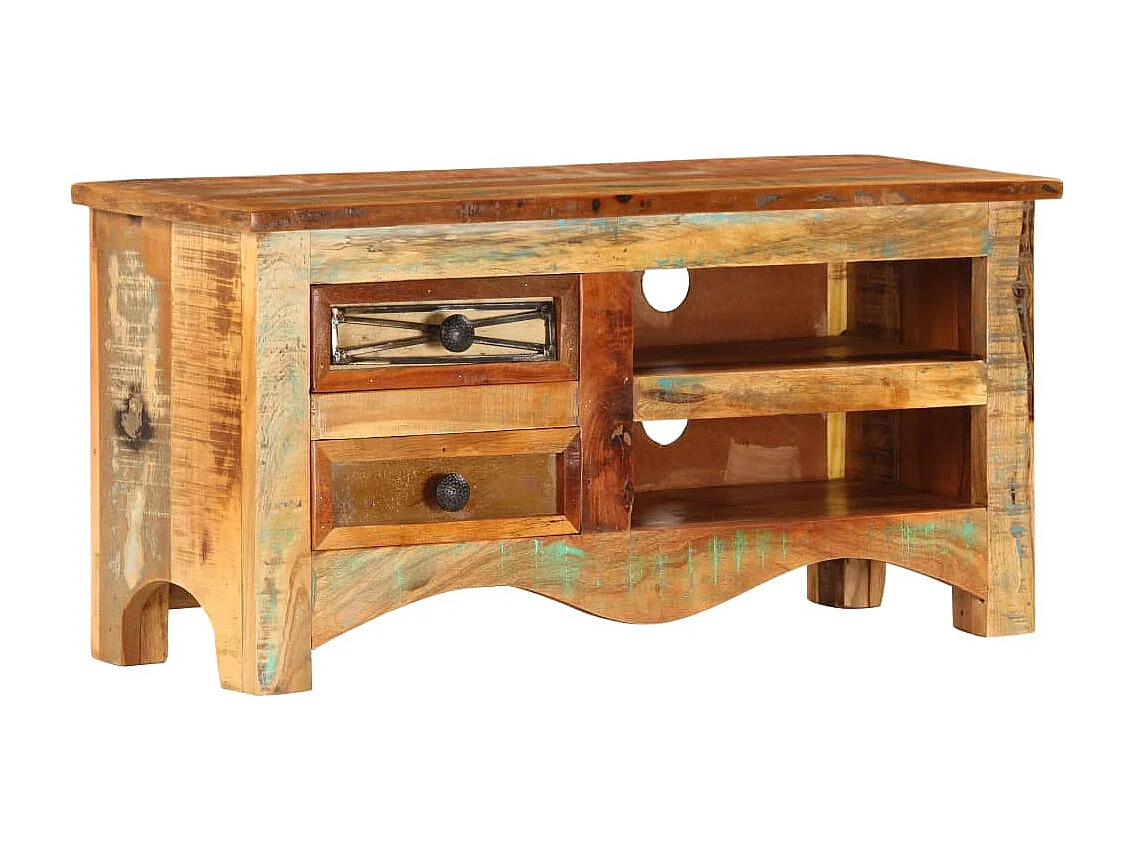 Mueble de TV 80x30x40 cm Madera maciza recuperada