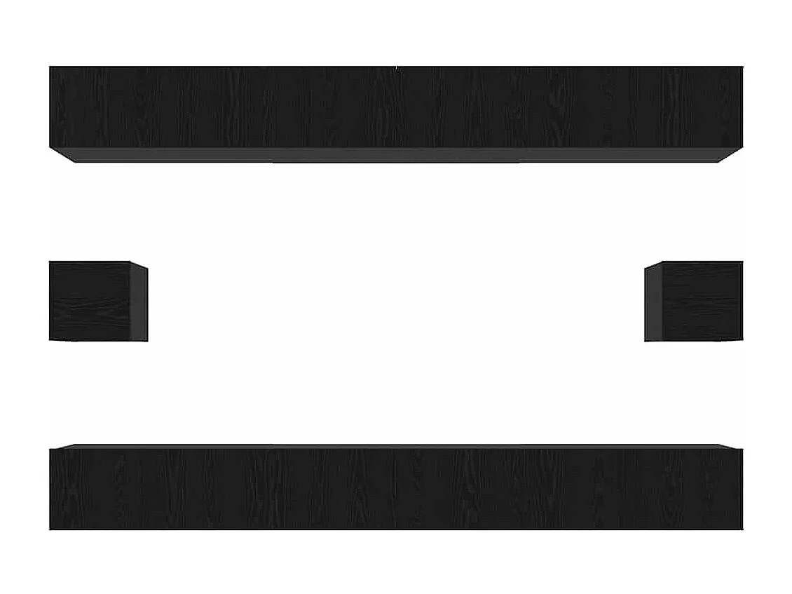 Ensemble meuble TV 8 pcs Chêne noir 100 x 30 x 30 cm