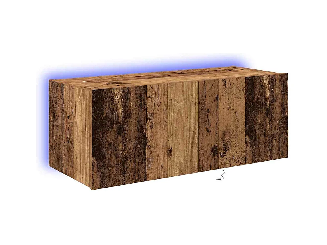 Mobile porta TV a parete Legno antico 80 x 35 x 31 cm Legno ingegnerizzato