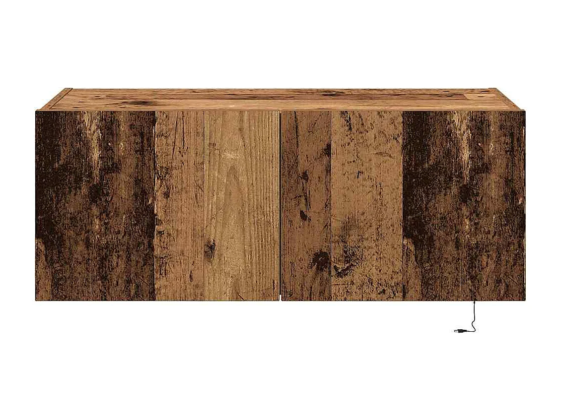 Meuble TV mural Bois ancien 80 x 35 x 31 cm Bois d'ingénierie