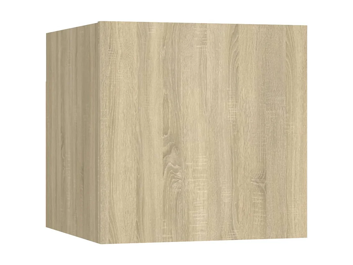 6-delige tv-meubelset Sonoma eiken bewerkt hout