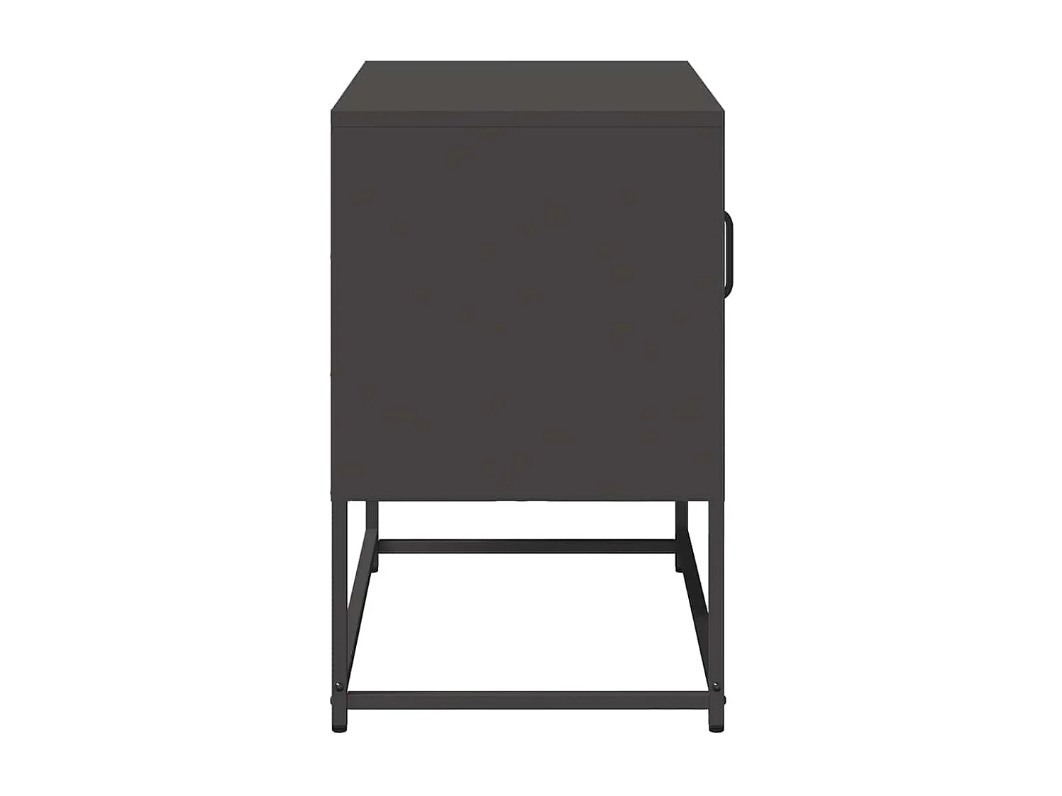 Zwarte tv-kast 68x39x60,5 cm staal