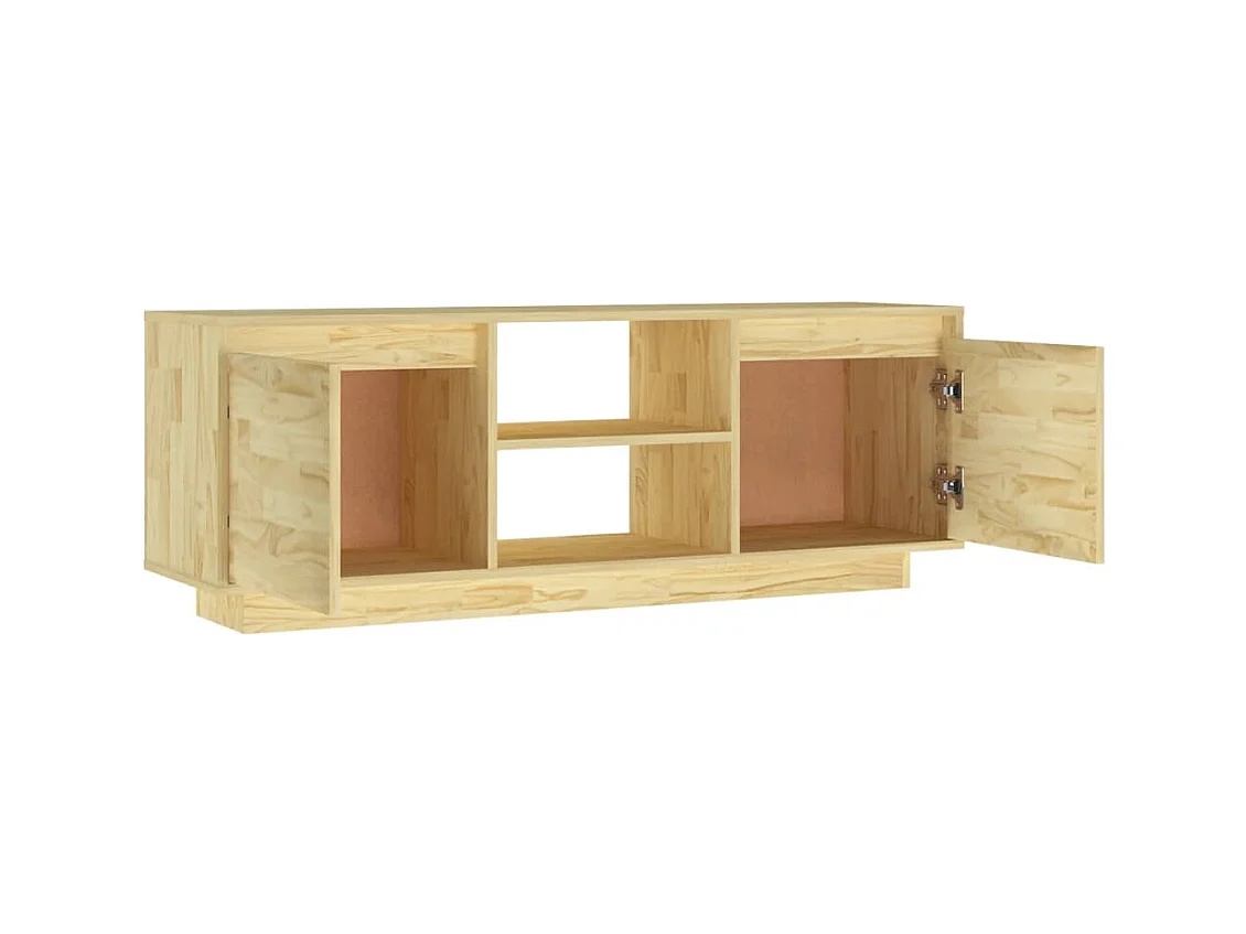 Mueble de TV 110x30x40 cm madera maciza de pino