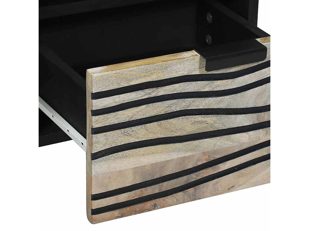 Meubles et étagères de rangement pour médias Blanc et Noir