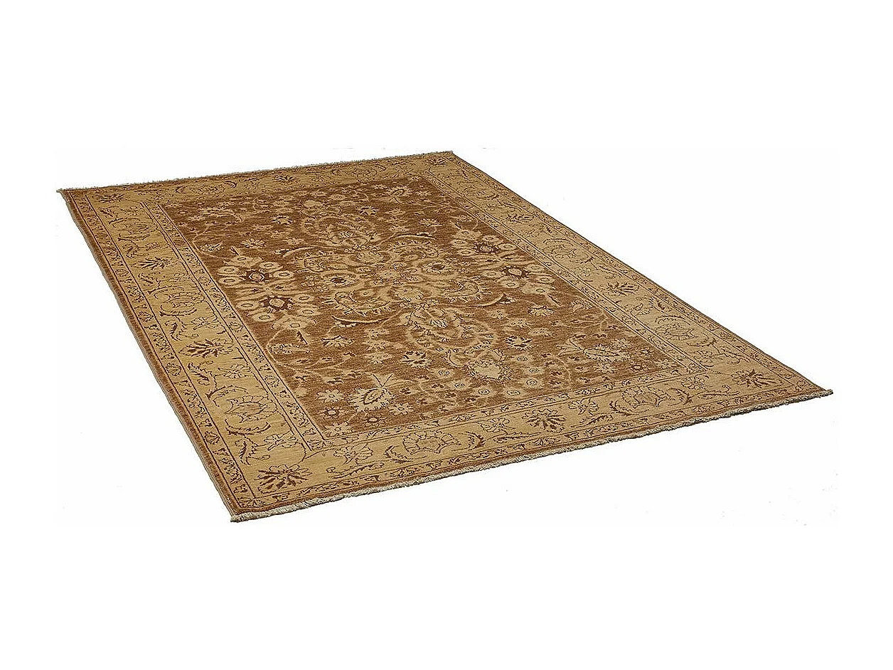 Authentique tapis d'Orient 190x280 fait main en laine marron ZIEGLER 11