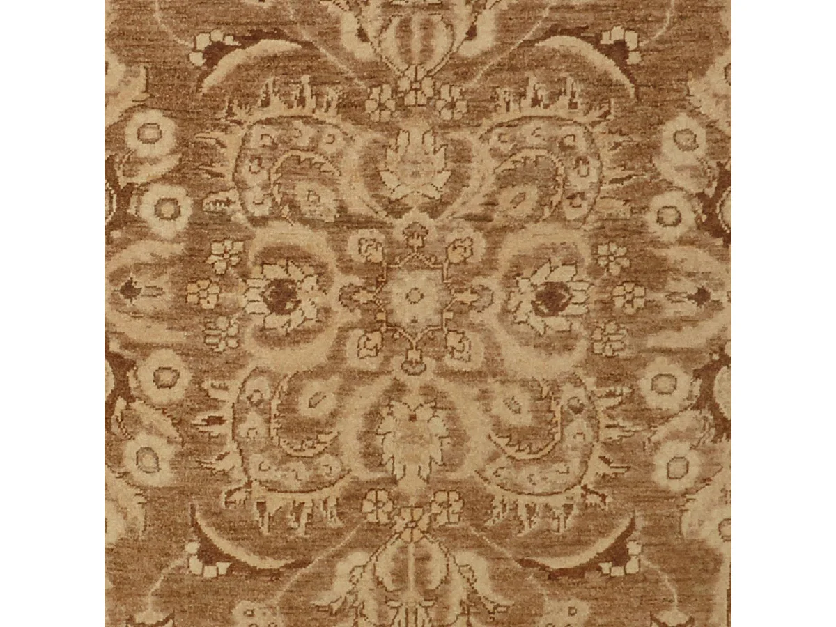 Authentique tapis d'Orient 190x280 fait main en laine marron ZIEGLER 11