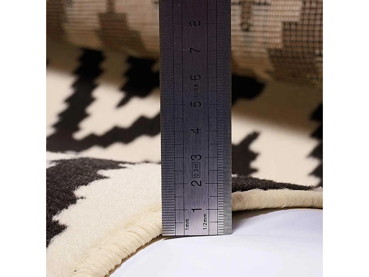 tappeto da soggiorno grande 270x370 tessuto rettangolo crema modello scandinavo AF1 ROMA