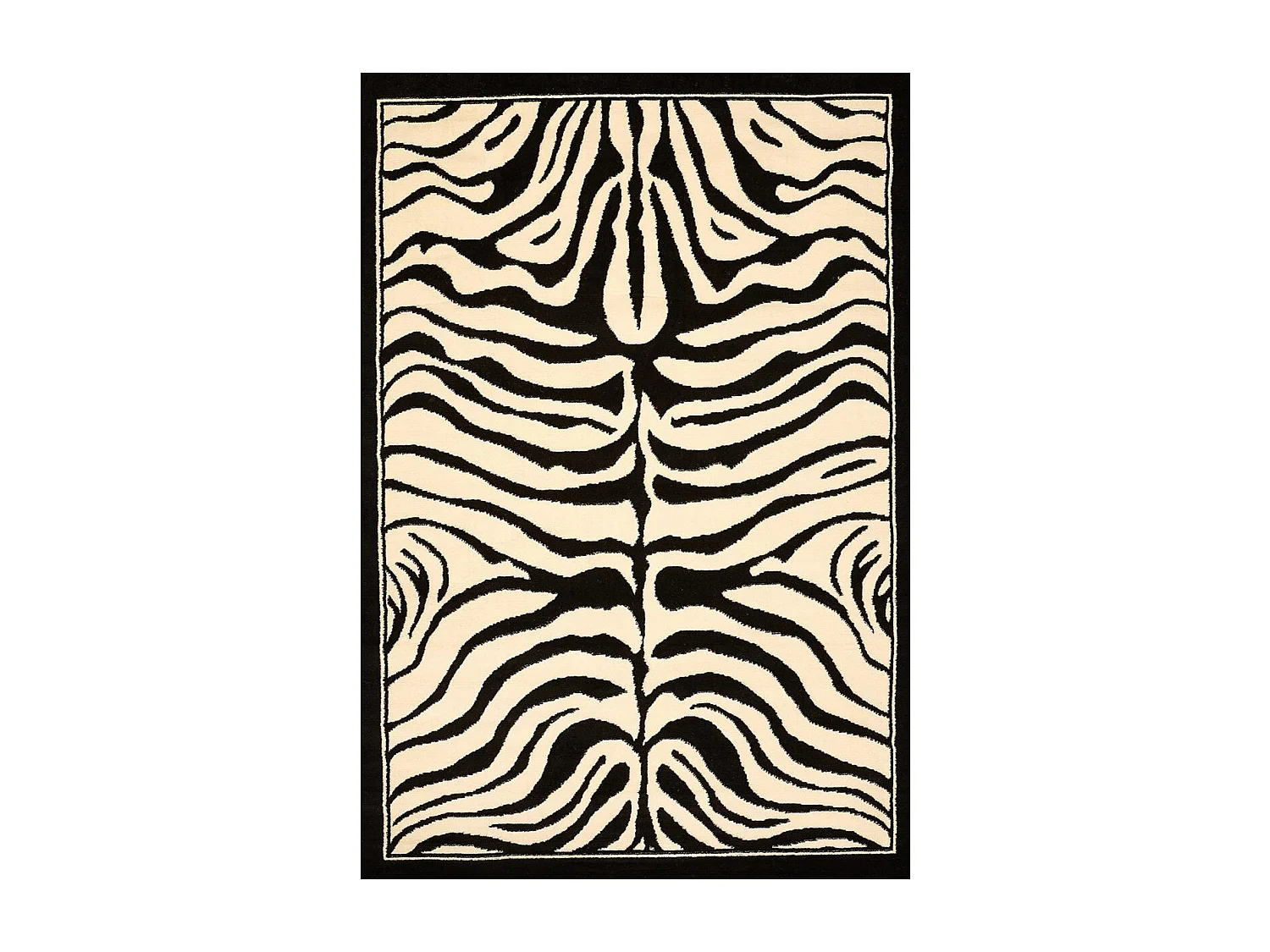 Tapis salon et chambre tissé motif animaux LYN1 ZEBRO