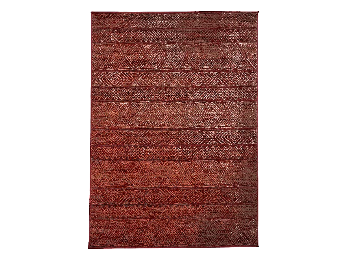 Tappeto berbero 190x280 tessuto modello etnico AF1 CHILA rosso