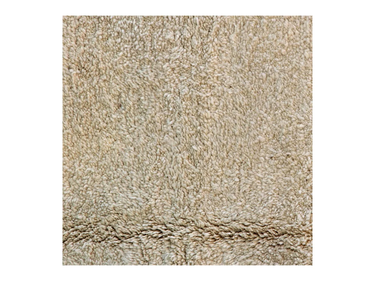 Authentique tapis berbère 195x420 fait à la main en laine beige BENI OUARAIN AG