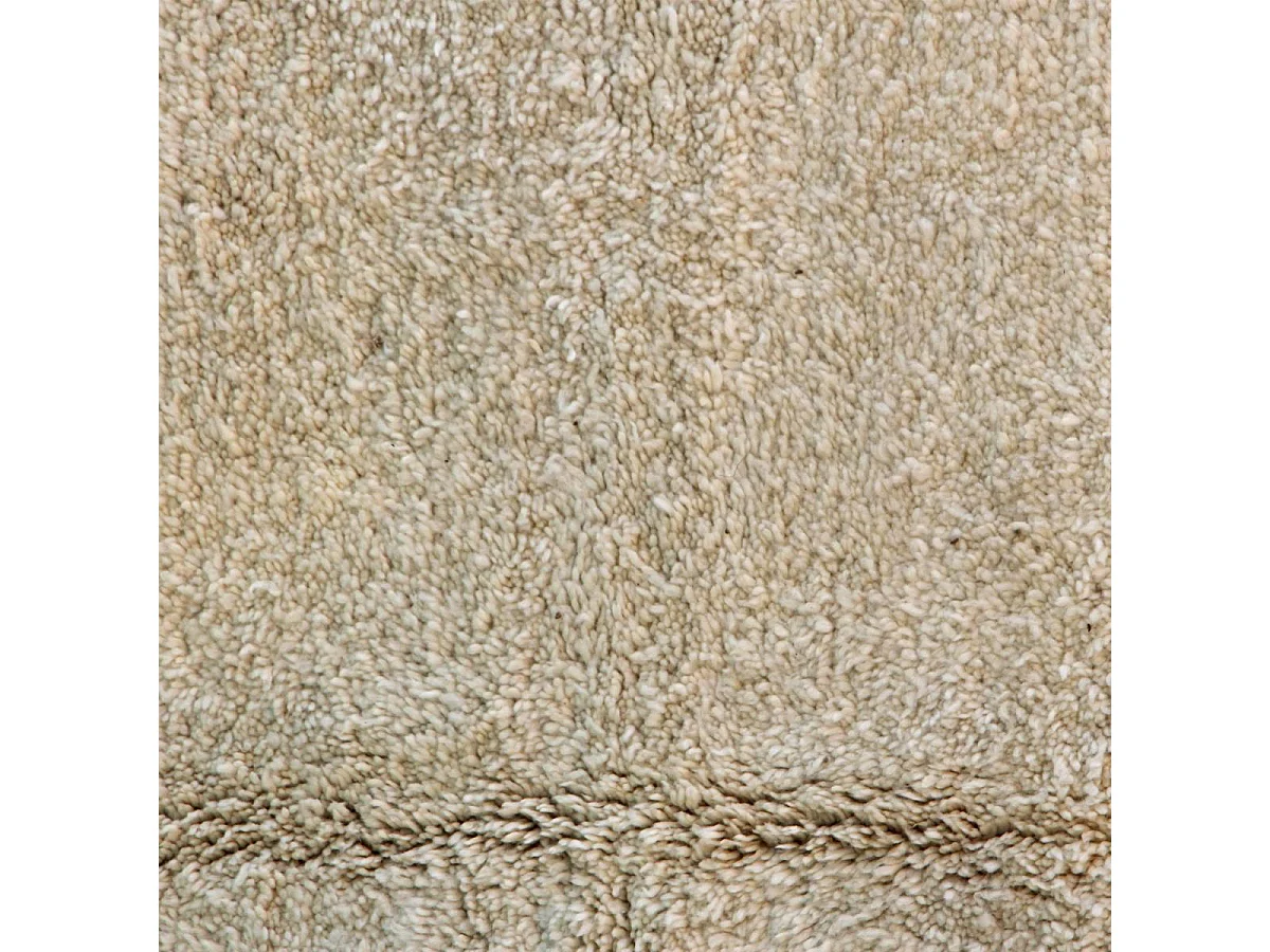 Authentique tapis berbère 195x420 fait à la main en laine beige BENI OUARAIN AG