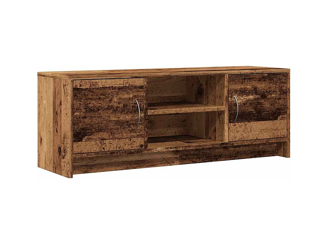 Meuble TV vieux bois 102x30x37,5 cm bois d'ingénierie