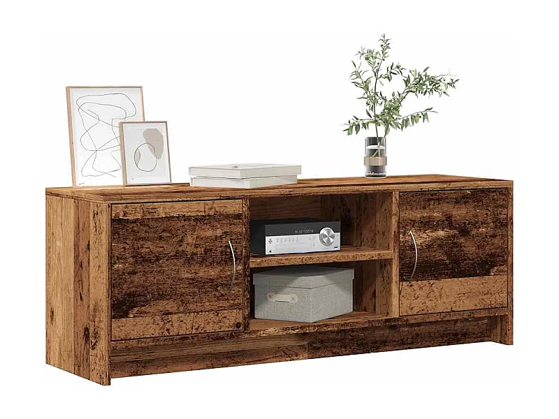 TV-kast oud hout 102x30x37,5 cm bewerkt hout