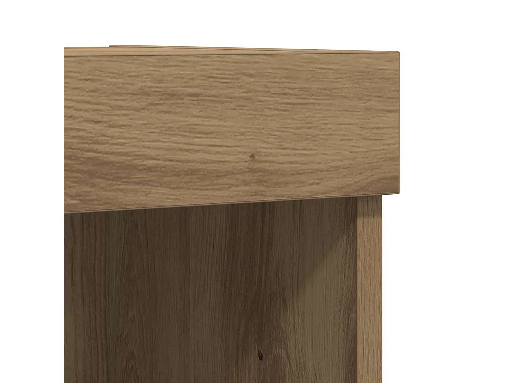 Mobile TV da parete 2 pezzi in rovere artigianale 80 x 30 x 30 cm