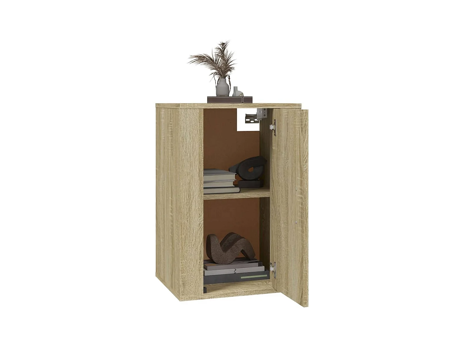 Mobili TV da parete 2 pezzi in rovere Sonoma 40x34,5x60 cm