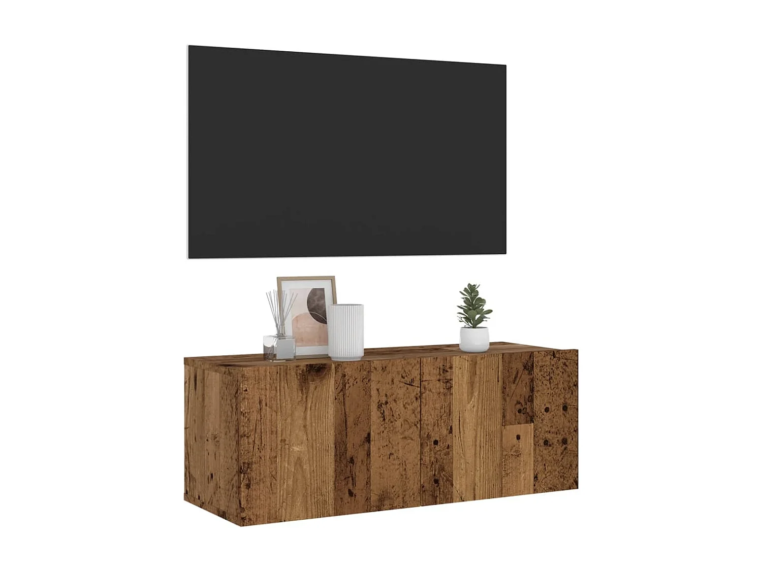 TV-Wandschrank Altholz 80x30x30 cm Holzwerkstoff