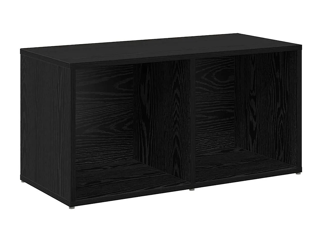 Ensemble meuble TV 2 pcs Chêne noir Bois d'ingénierie