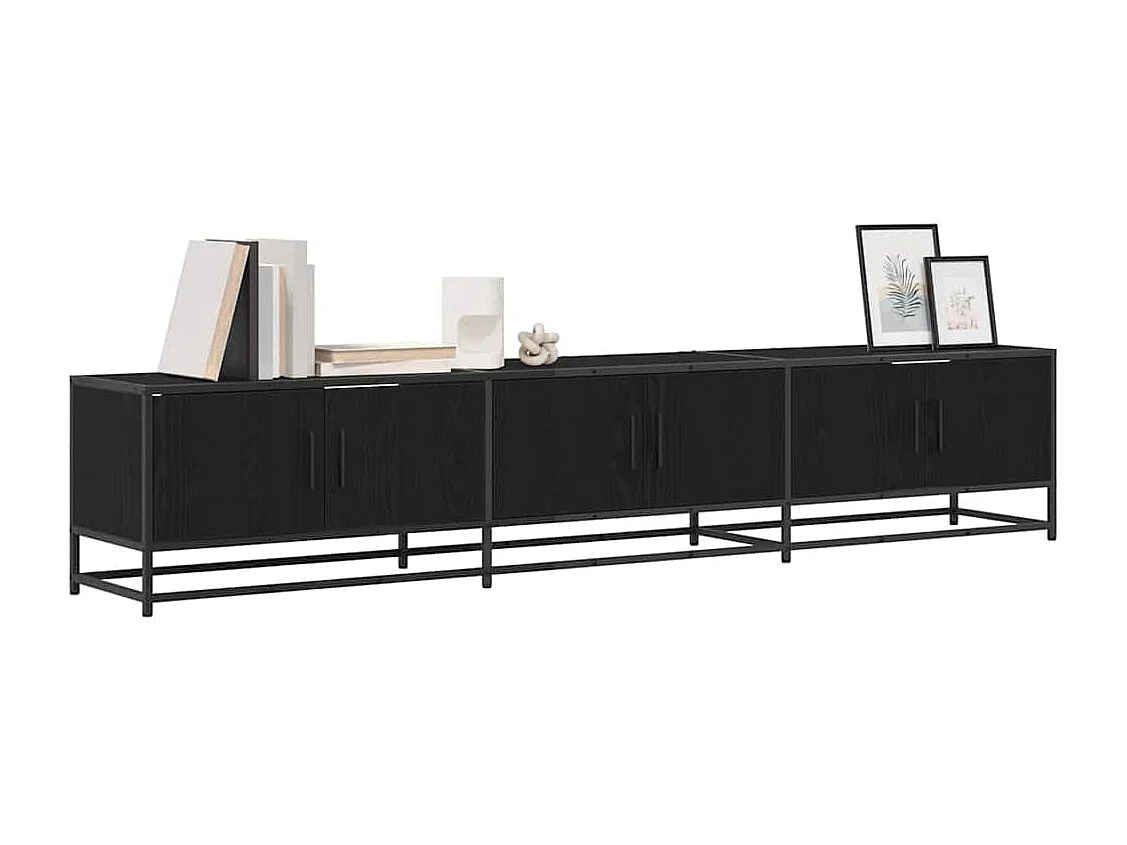 Meuble TV Chêne noir 210 x 35 x 41 cm Bois d'ingénierie