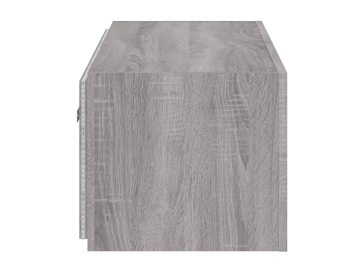 Mobile porta TV a parete con luci LED Sonoma grigio 80x35x31 cm