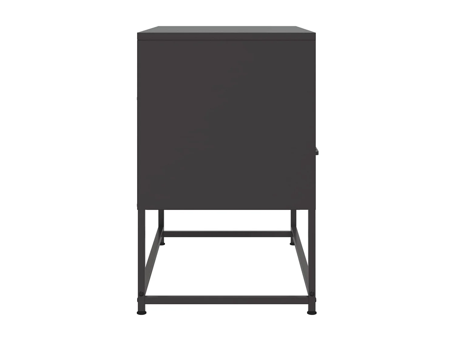 Zwarte tv-kast 68x39x60,5 cm staal