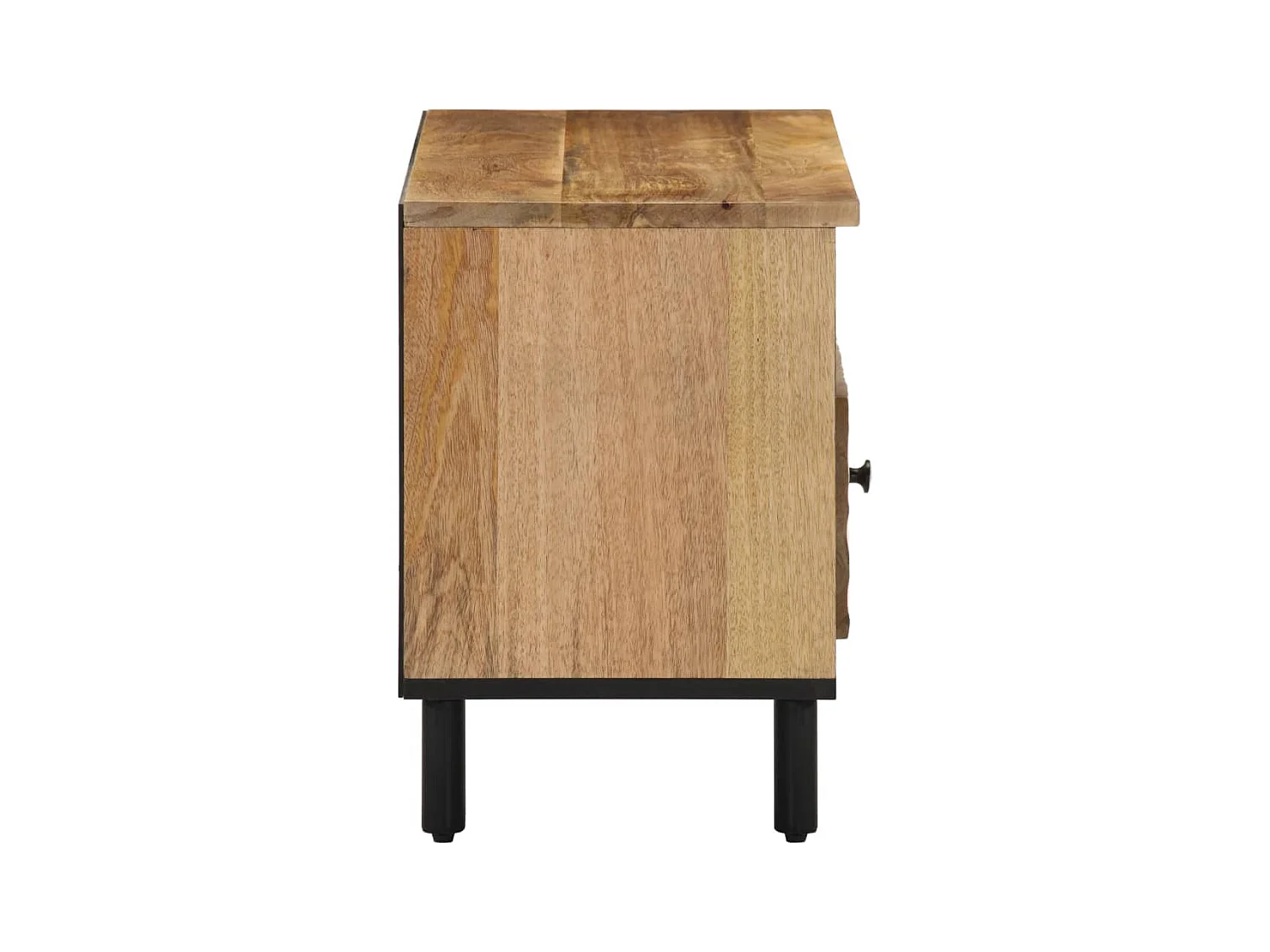 Meuble TV 80x33x46 cm bois massif de manguier
