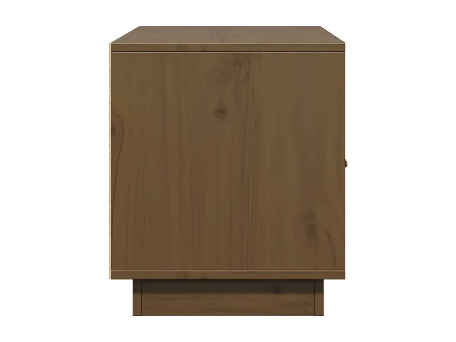 Meuble TV Marron miel 80x34x40 cm Bois de pin massif