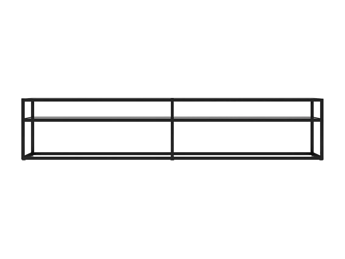 Mueble TV transparente 200x40x40,5 cm cristal templado