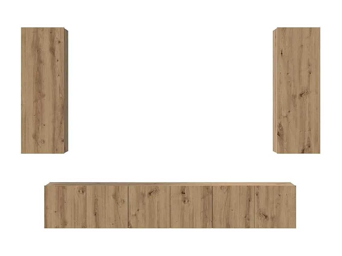 Ensemble meuble TV 4 pcs chêne artisanal 30,5 x 30 x 90 cm