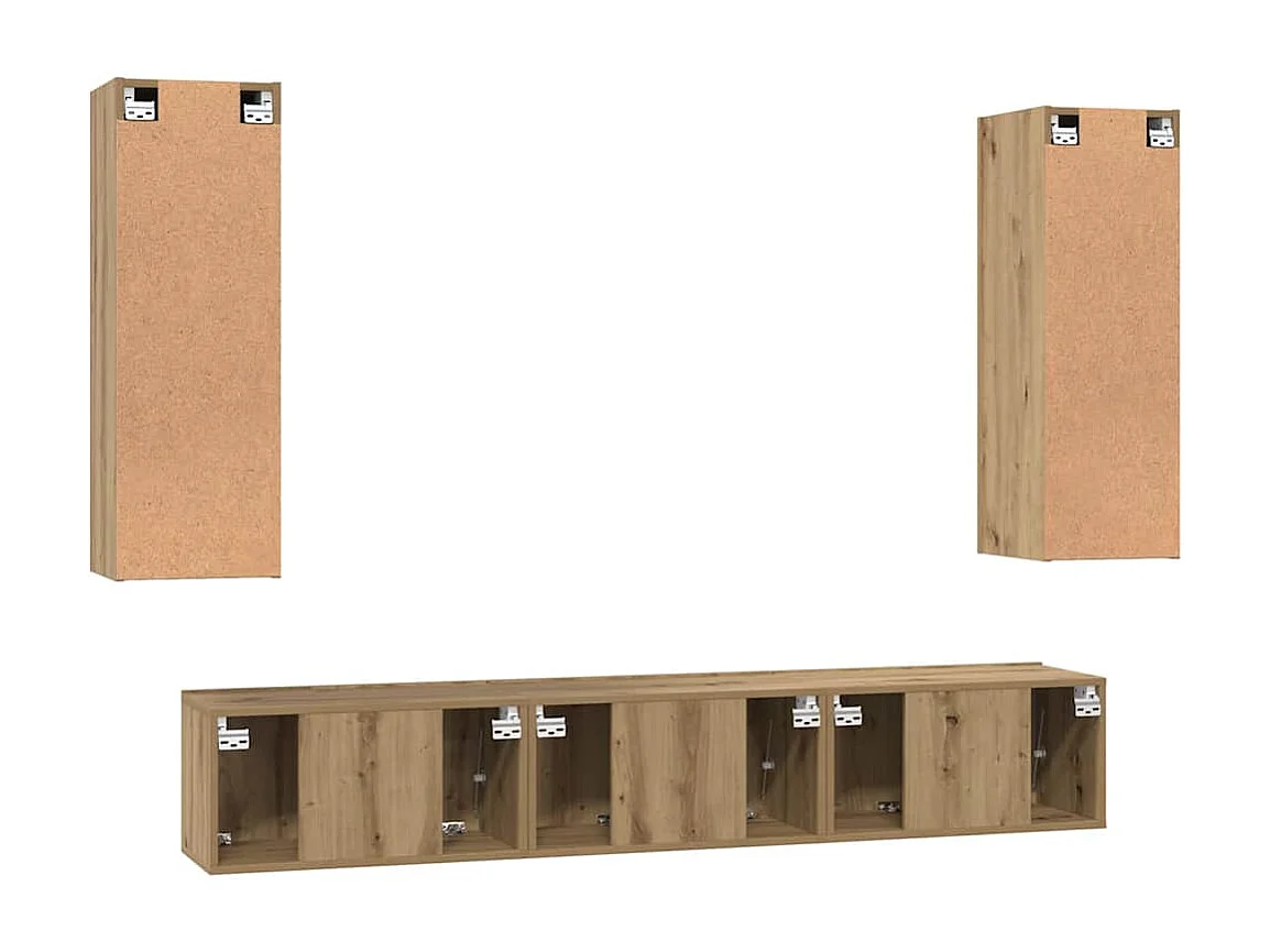 Ensemble meuble TV 4 pcs chêne artisanal 30,5 x 30 x 90 cm