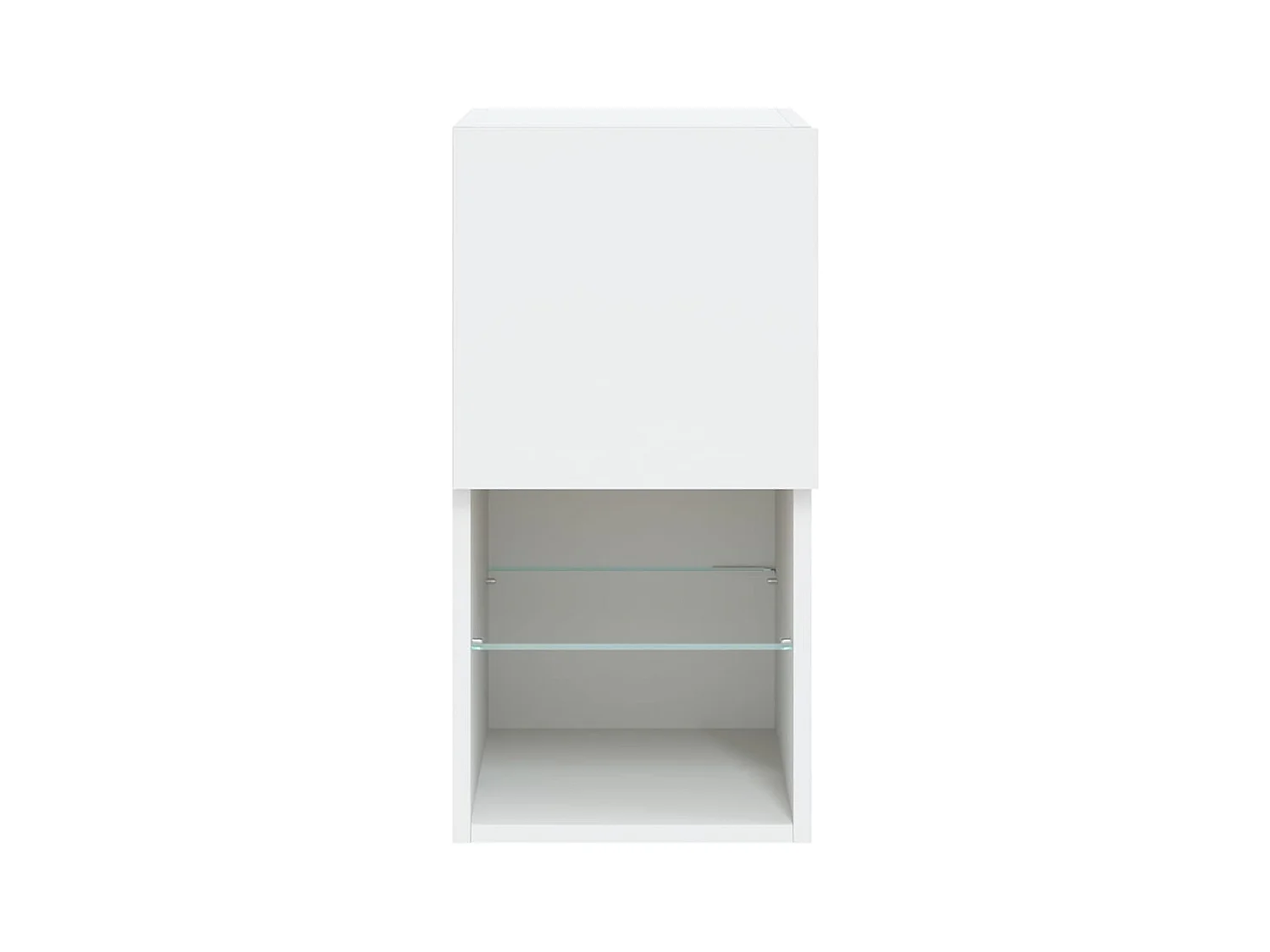 Mobili TV con luci LED 2 pezzi bianchi 30,5x30x60 cm