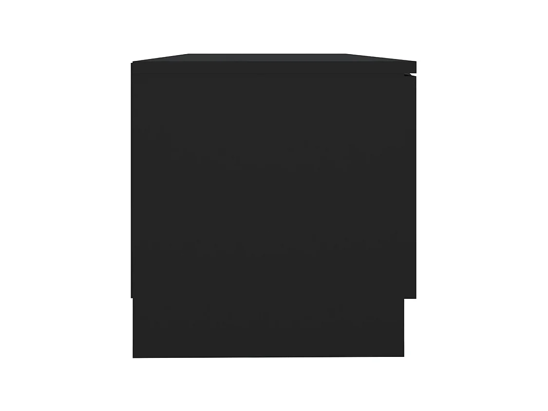 Mobile TV 2 pezzi Nero 80x35x36,5 cm Legno ingegnerizzato