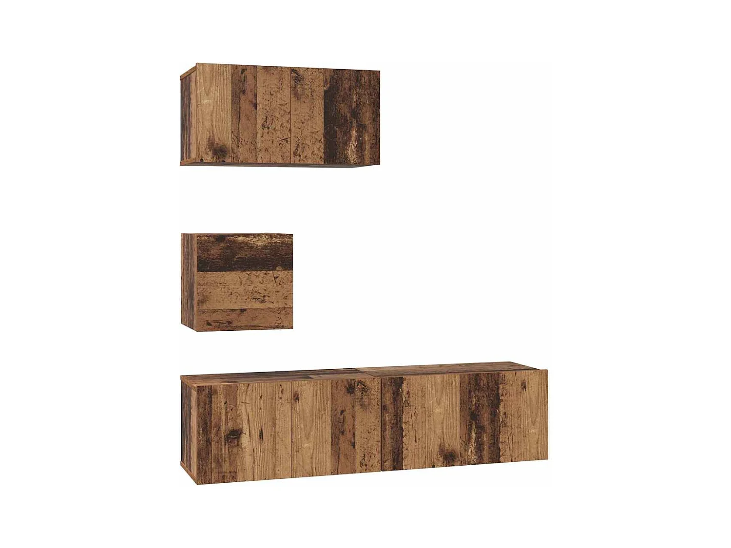 Ensemble meuble TV 4 pcs Bois ancien 60 x 30 x 30 cm