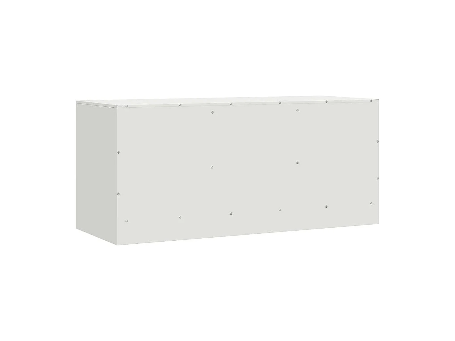Meuble TV blanc 99x39x44 cm acier