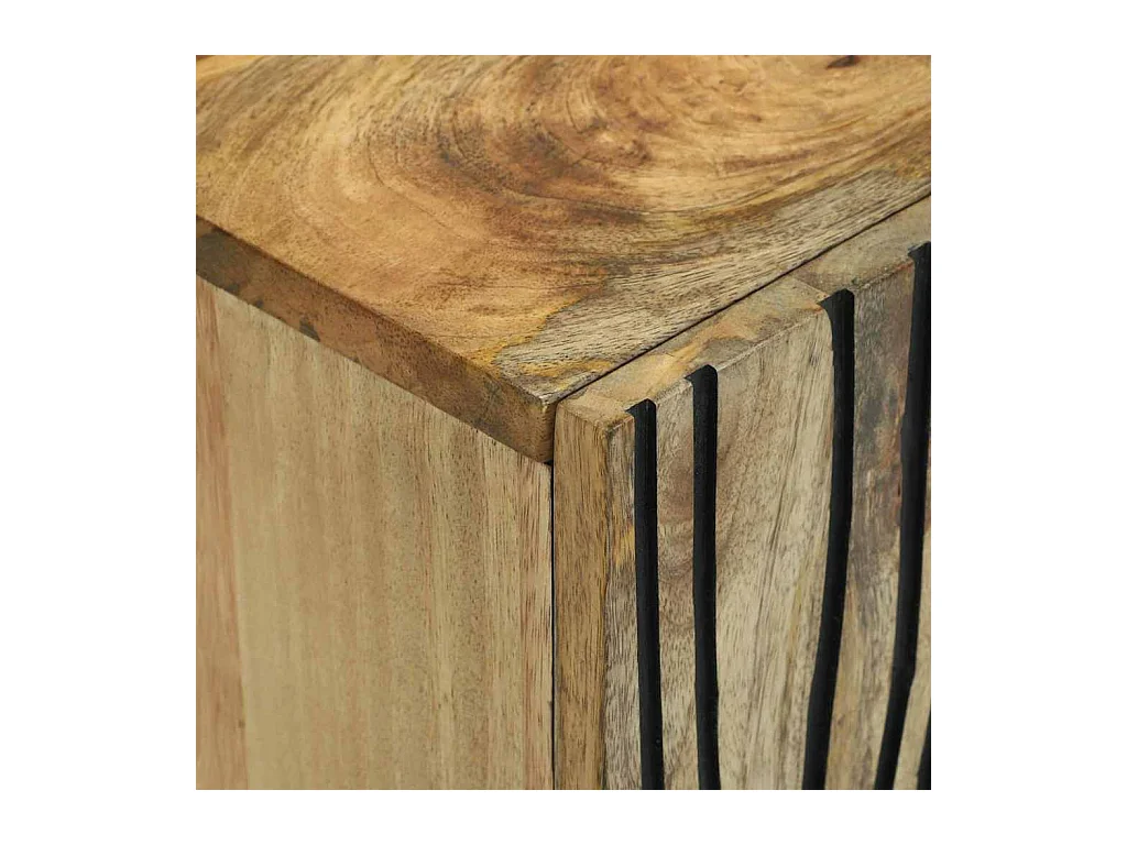 Bruine tv-kast 160 x 30 x 30,5 cm massief mangohout
