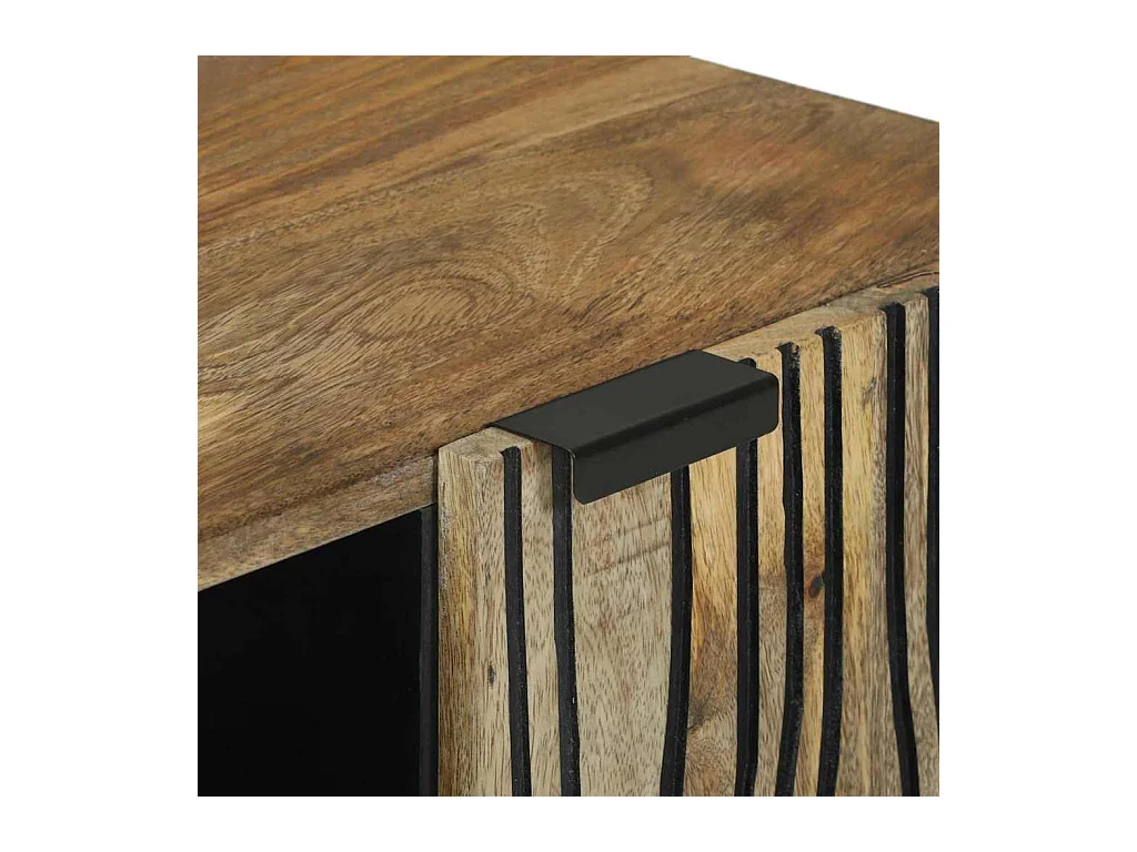 Bruine tv-kast 160 x 30 x 30,5 cm massief mangohout