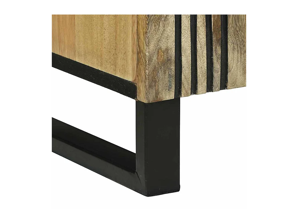 Bruine tv-kast 160 x 30 x 30,5 cm massief mangohout