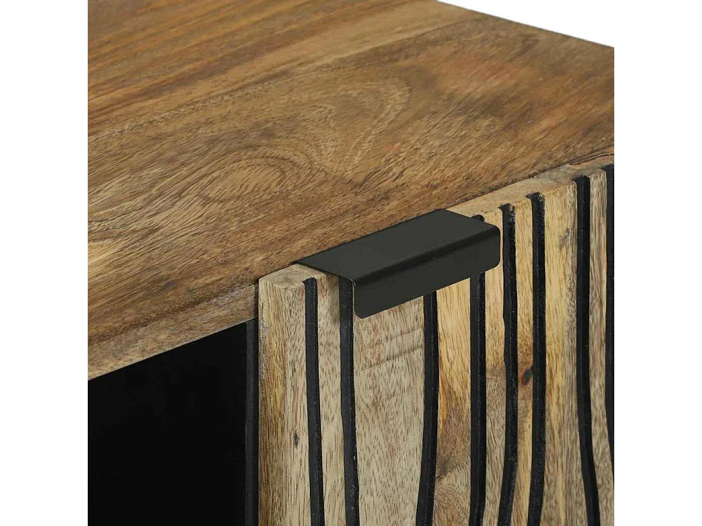 Meuble TV Marron 160 x 30 x 30.5 cm bois de manguier massif